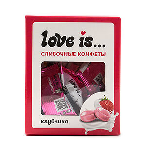 Конфеты Love is сливочные жевательные ассорти серебро