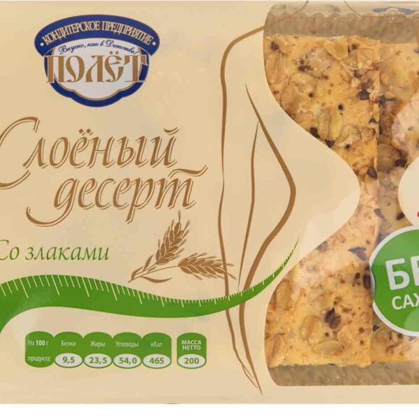 Десерт слоеный КП Полёт со злаками