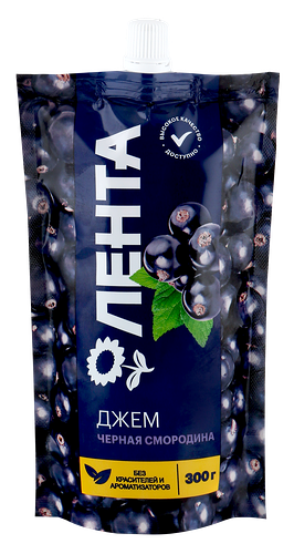 Джем ЛЕНТА Черная смородина, 300 г