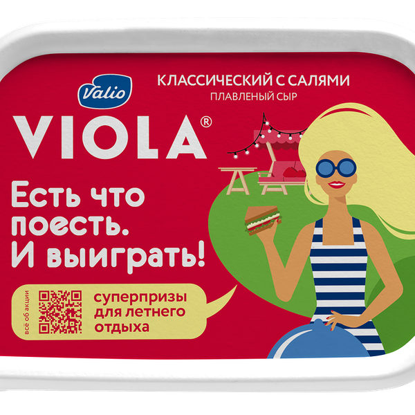 Сыр плавленый VIOLA Классический с салями 35%