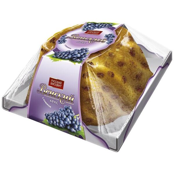 Кекс Русский бисквит Венский с изюмом 350г