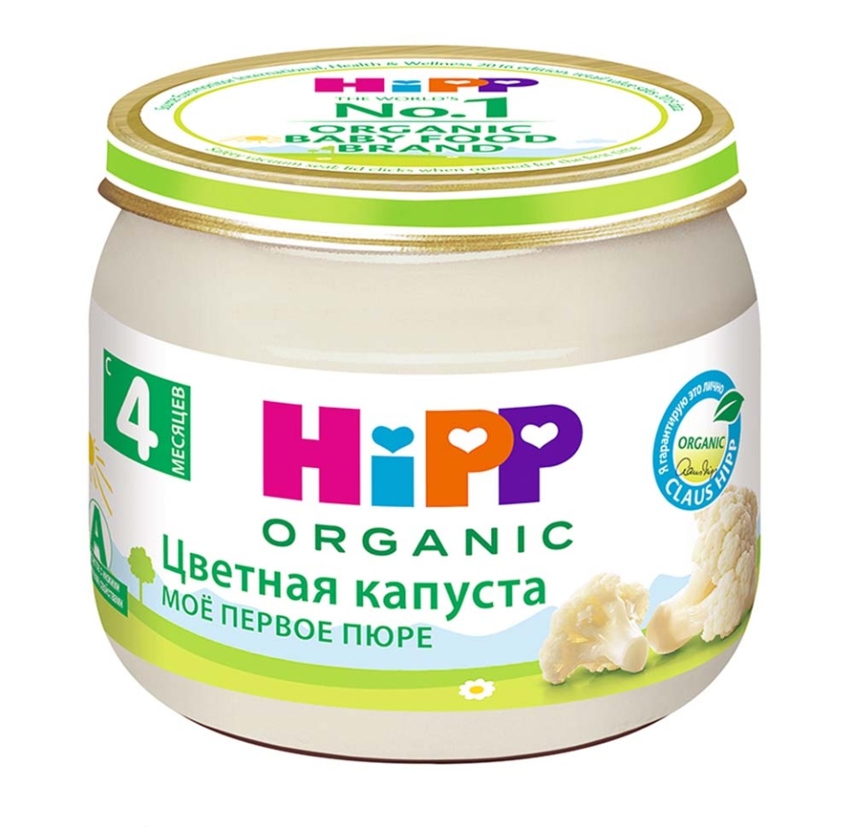 

Пюре HiPP Organic цветная капуста с 4 месяцев 80 г