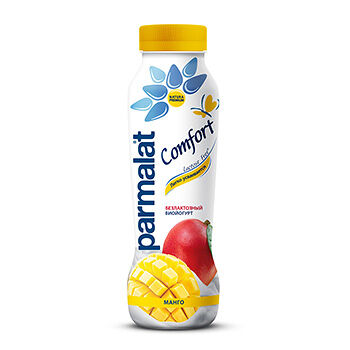 Биойогурт питьевой Parmalat Comfort Манго безлактозный 1,5% 290г