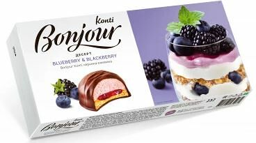 Десерт BONJOUR KONTI черника-ежевика вес 232г Конти РОССИЯ