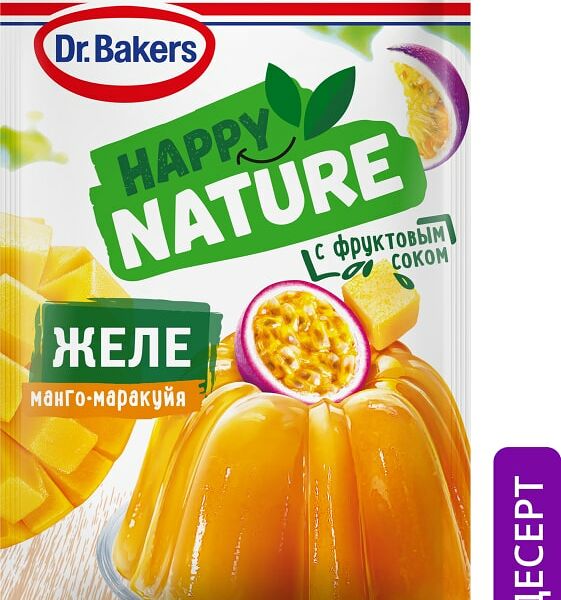 Желе сухое Dr.Bakers Манго-маракуйя 41г
