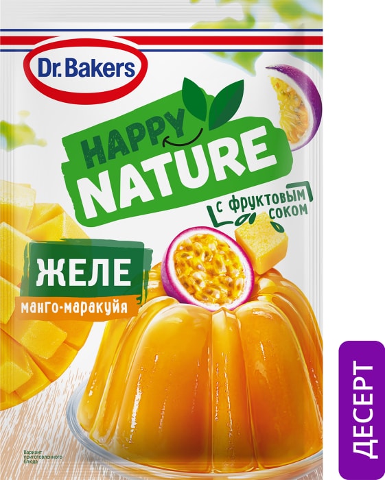

Желе Dr.Bakers со вкусом манго и маракуйи 41 г