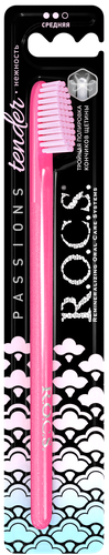 

Зубная щетка R.O.C.S. Passions средняя жесткость 1 шт.цвет в ассортименте