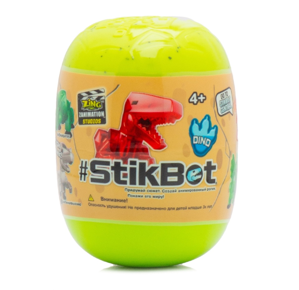 

Игрушка «Динозавр в яйце», Stikbot, Китай