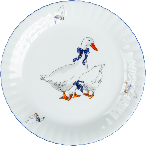 

Тарелка обеденная CMIELOW Iwona Гуси 24см фарфор Арт. 0I01190GUSI