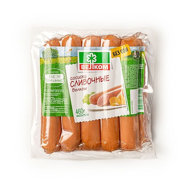 Сосиски Велком Сливочные, 460г