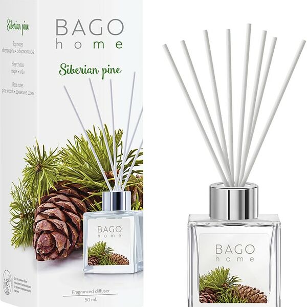 Ароматический мини-диффузор Bago home Cибирская сосна 50мл