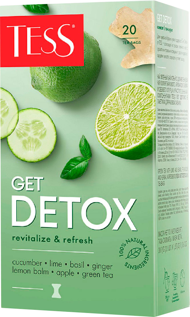 

Чай зеленый Tess Get Detox 20пак