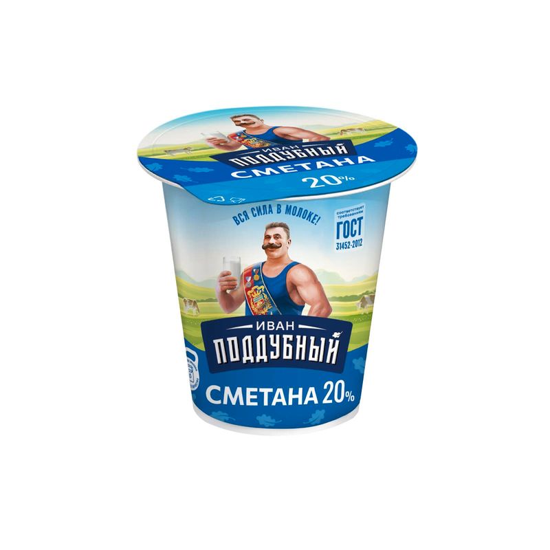 

Сметана Иван Поддубный 20% 300г