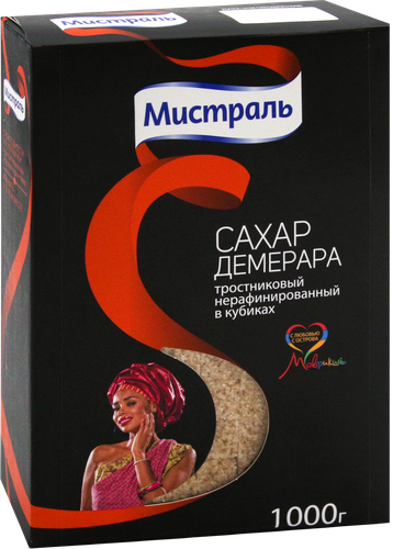 

Сахар Мистраль Демерара в кубиках 1 кг