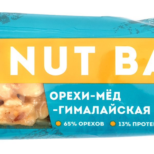 Батончик ореховый SOJ Nut Bar с медом и гималайской солью, 40г