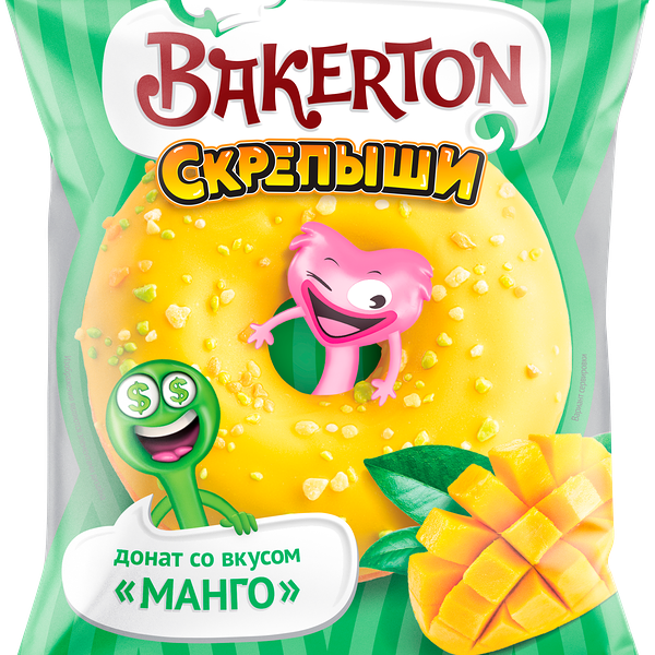 Донат Bakerton глазированный, манго, 57 г