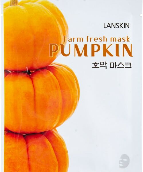 Маска для лица LanSkin тканевая с тыквой 21мл