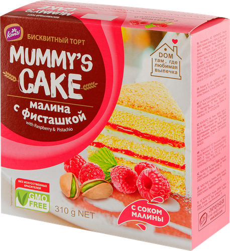 

Торт Konti Mummy's Cake Малина с фисташкой 310 г