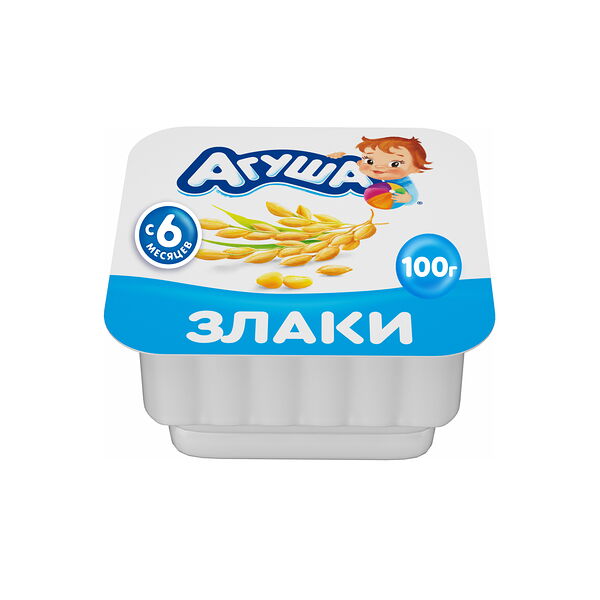 Творог детский фруктовый Агуша Злаки 3.9% с 6 месяцев 100г