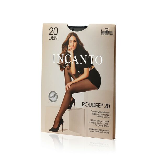 Женские колготки INCANTO Poudre 20den Nero 5 размер