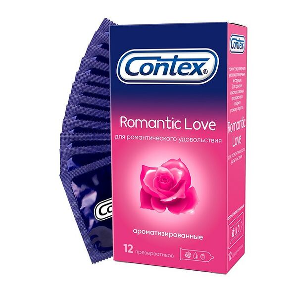 Презервативы ароматизированные Contex Romantic Love 12 шт