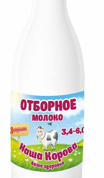 Молоко Наша корова Отборное пастеризованное, 6%