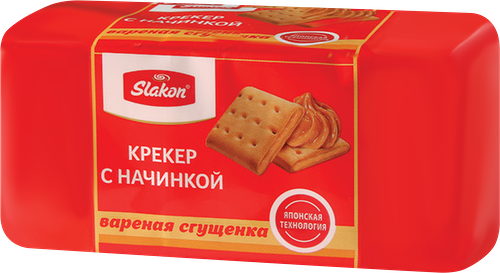 Крекер СЛАКОН с кремом вареная сгущенка, 250г