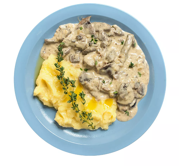 Печень по-строгановски с картофельным пюре, Уже Готово
