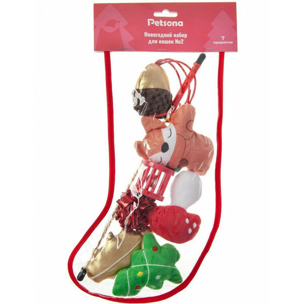 Petsona Новогодний набор для кошек №2 7шт в уп