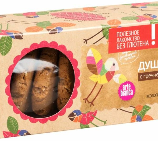 Печенье сдобное Душа Алтая с гречневыми отрубями