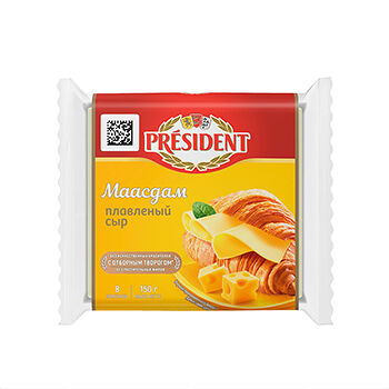 Сыр плавленый Маасдам 40% Мастер Бутерброда President