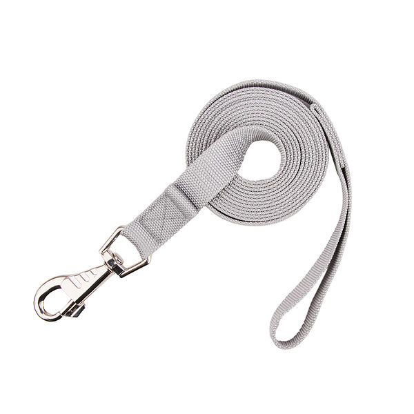 Поводок из нейлона для собак, длина 3 м, ширина 25 мм, серый