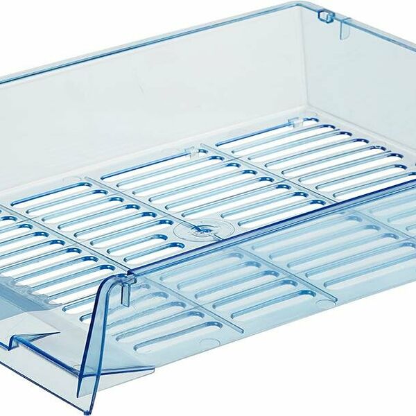 Лоток горизонтальный Attache Bright Colours решетчатый прозрачный голубой