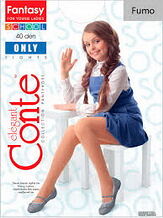 Колготки детские Conte Elegant only 40 den, р.146-152, fumo , размер стопы 20,5-23,5 12С-18СП
