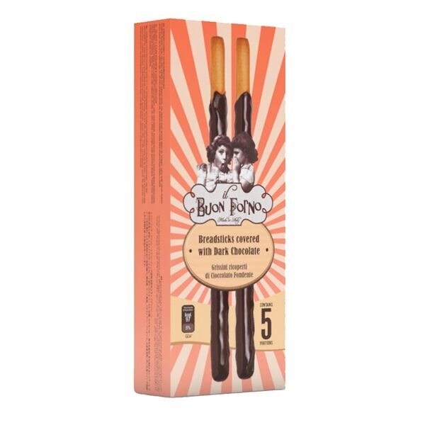 Хлебные палочки Buon Forno покрытые темным шоколадом