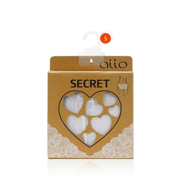 Женские трусы - бразилиана Atto Secret, Белый, S