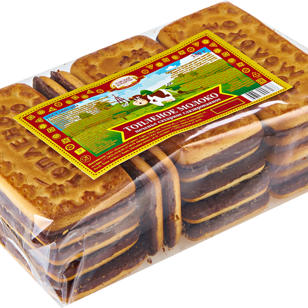Печенье сахарное глазированное ТОМСКИЙ КОНДИТЕР Топленое молоко