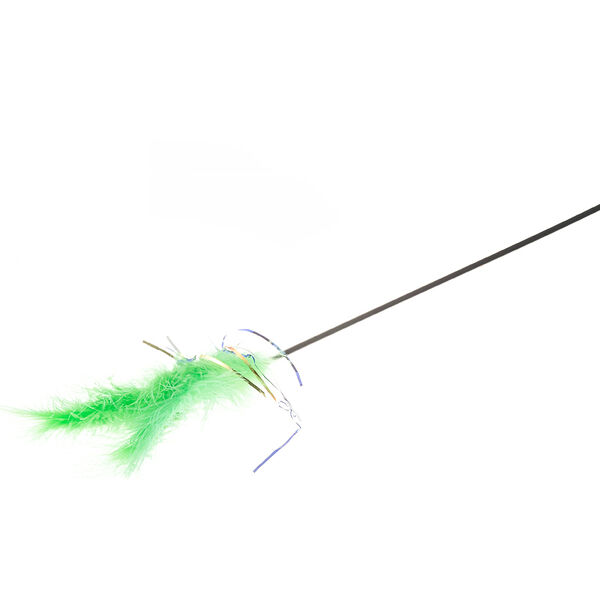 Дразнилка (зеленая с пером) Zooone