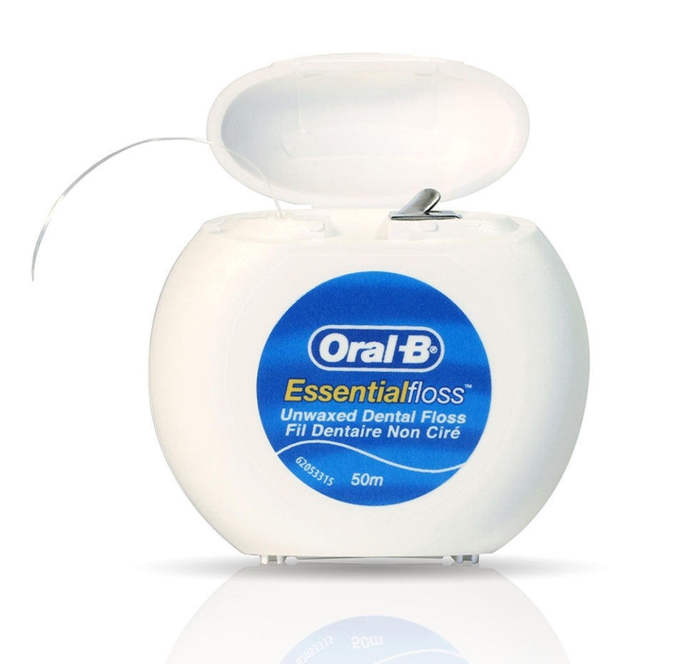 

Зубная нить Oral-B Essential Floss невощеная Мята 50 м