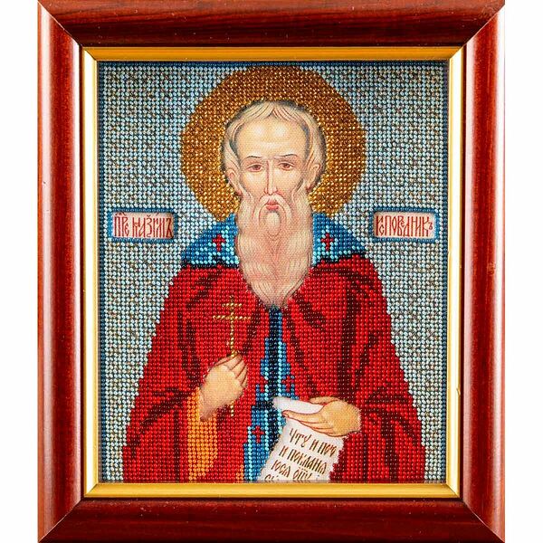 В353 Набор для вышивания бисером Кроше 'Св. Максим'12х14,5 см