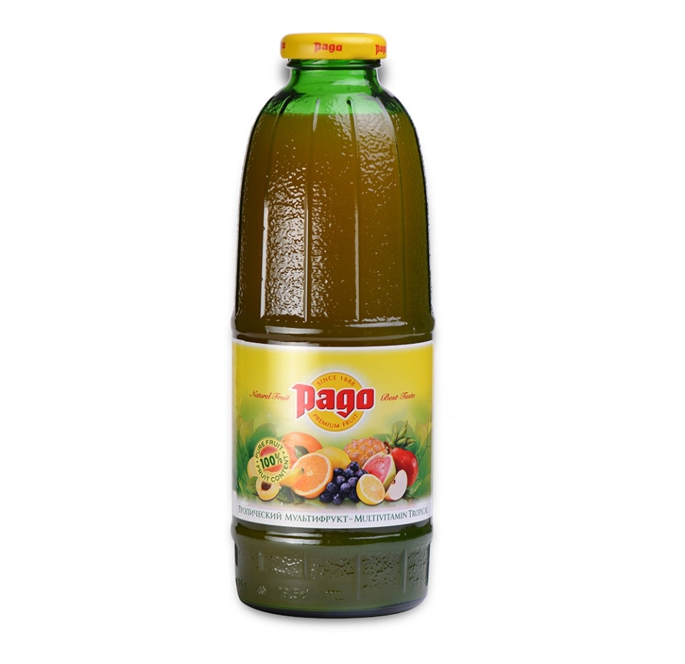 

Сок Pago Тропический Мультифрукт 0.75л стеклянная бутылка Россия