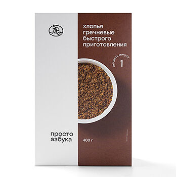 Хлопья Просто Азбука гречневые быстрого приготовления