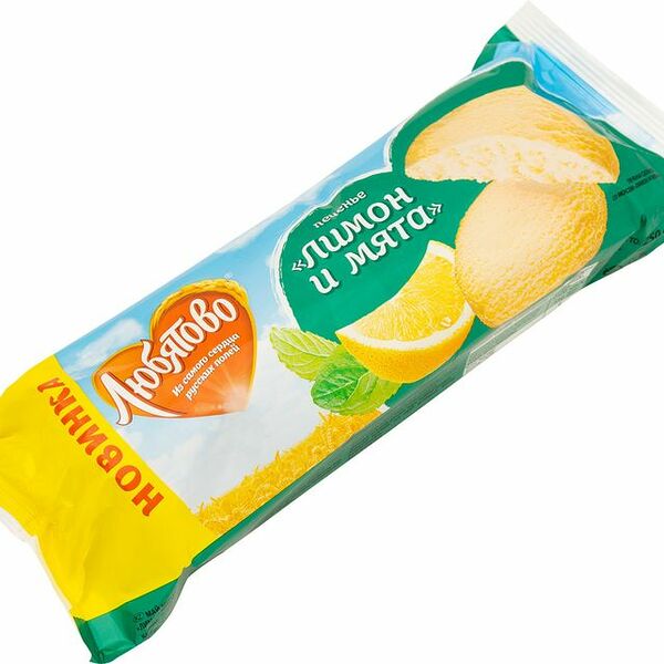 Печенье Любятово лимон и мята 250 г