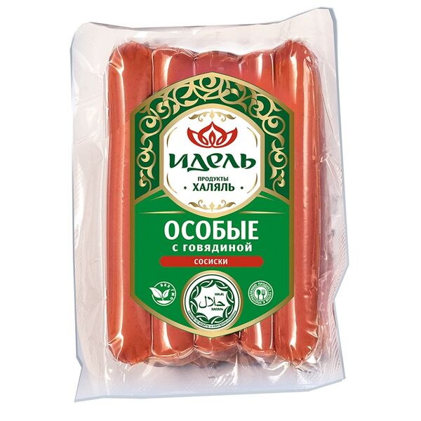 Сосиски Идель Особые Халяль с говядиной 380 г