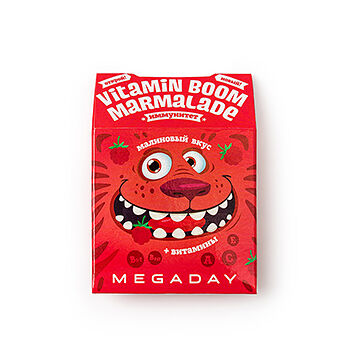 Жевательный мармелад Megaday Kids апельсин-малина 20г, Россия