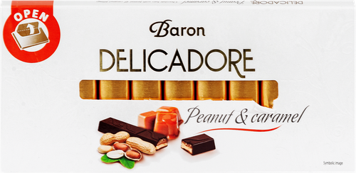 

Шоколад молочный DELICADORE с мягкой начинкой со вкусом карамели, 200г