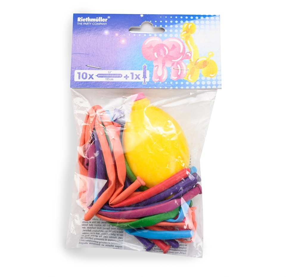 

Набор шаров Riethmueller Twist&Shape для моделирования с насосом 10 шт.