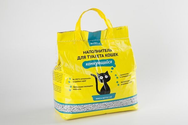 Наполнитель для кошачьего туалета, комкующийся, 5 кг