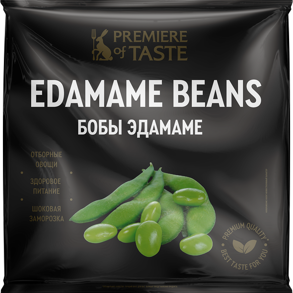 Бобы Эдамаме Premiere Of Taste быстрозамороженные