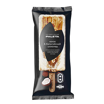 Мороженое смузи Paleta Мякоть кокоса и бельгийский шоколад